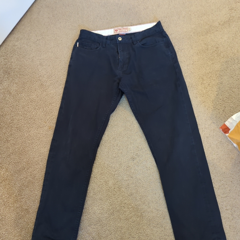 Iron and Resin Pants Mens 32x28 Navy Pants Workwear US Made (Tag 34)